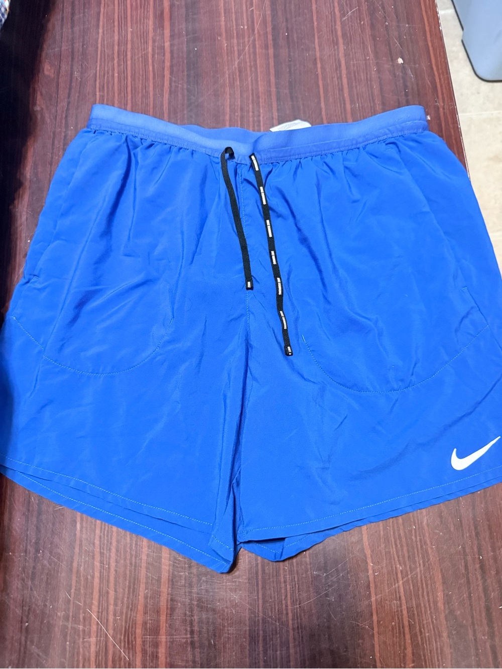 Nike Men’s Royal Blue Athletic Shorts with White Swoosh